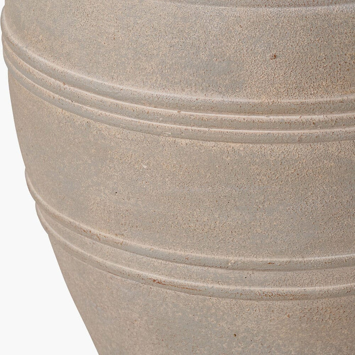 Brianna Medium Grey Wash Decorative Vase with Handles Accessories