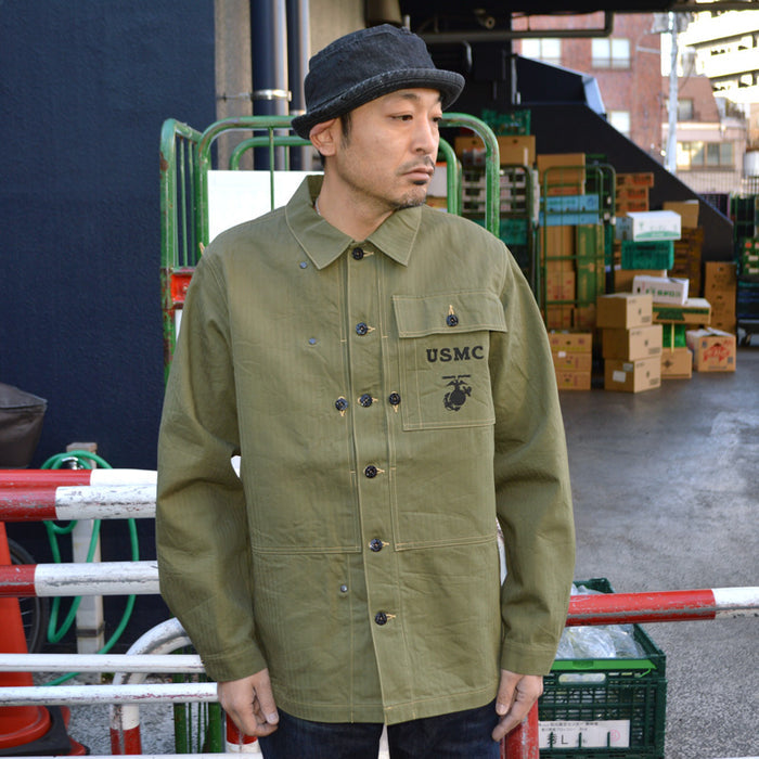 BUZZ RICKSON'S "BR15123" COAT, U.S. Marine Corps M-1944 Herringbone