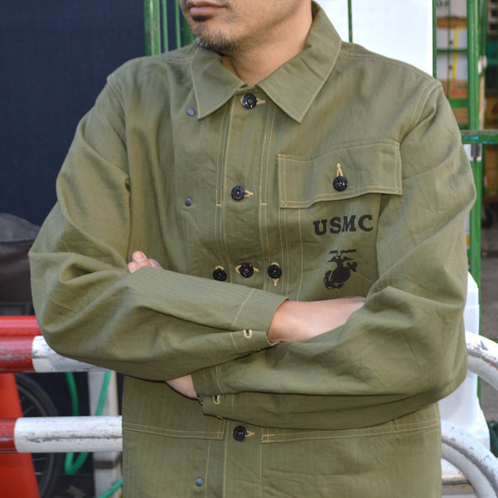 BUZZ RICKSON'S "BR15123" COAT, U.S. Marine Corps M-1944 Herringbone