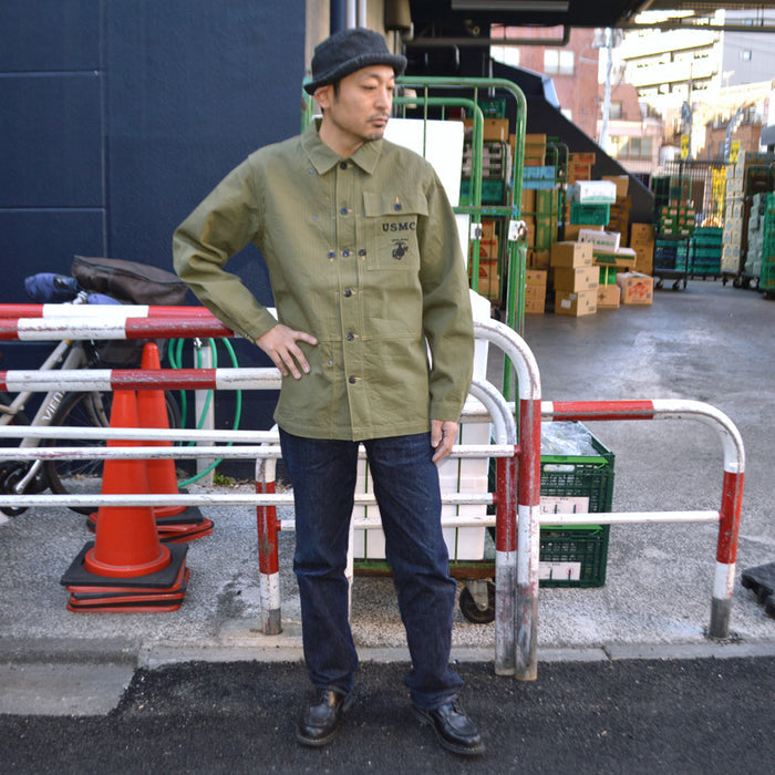 BUZZ RICKSON'S "BR15123" COAT, U.S. Marine Corps M-1944 Herringbone