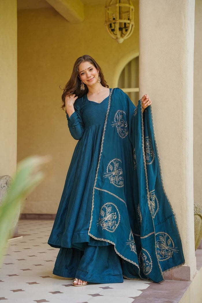 Captivating Style in a Blue Ensemble