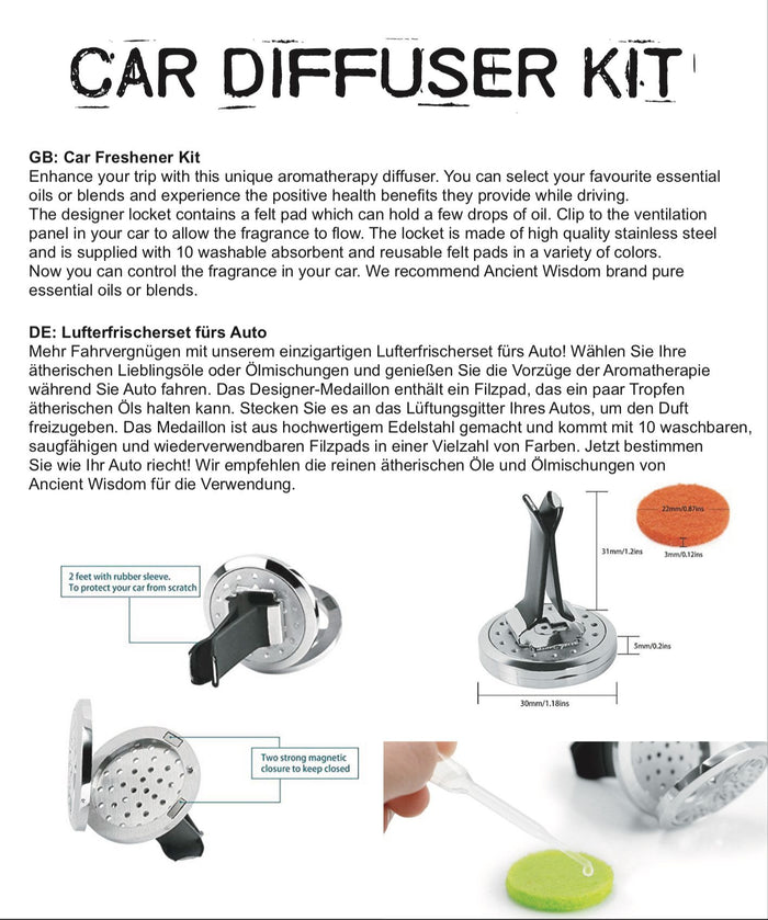 Car Diffuser Kit - Auto Wheel - 30mm 🇬🇧