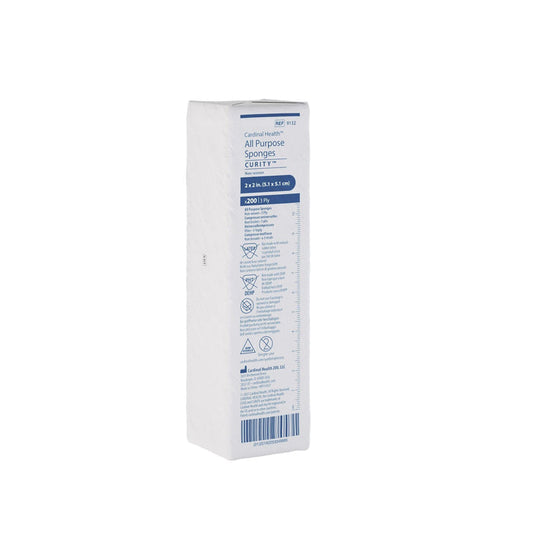 Cardinal Health Curity Nonwoven Sponge, 2" x 2", Three-Ply