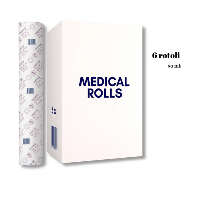 CARTONE DI 6 ROTOLI LETTINO 50MT - MEDICAL ROLLS