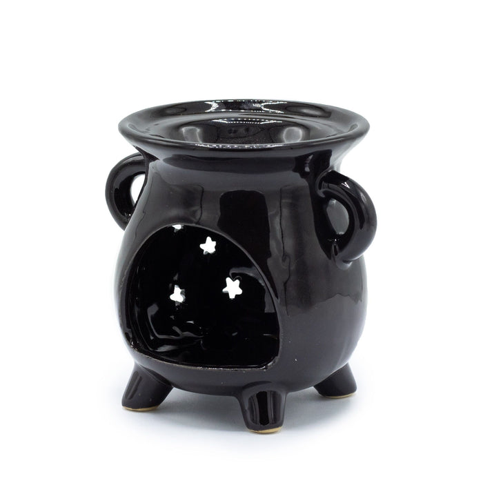 Cauldron Oil Burner - Moon & Stars - Black 🇬🇧
