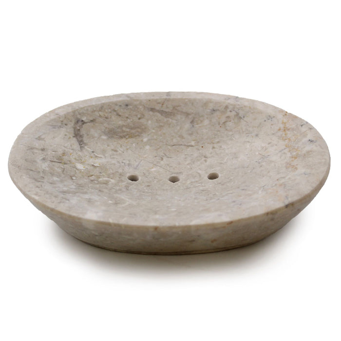 Classic Oval Cream Marble Soap Dish 🇬🇧