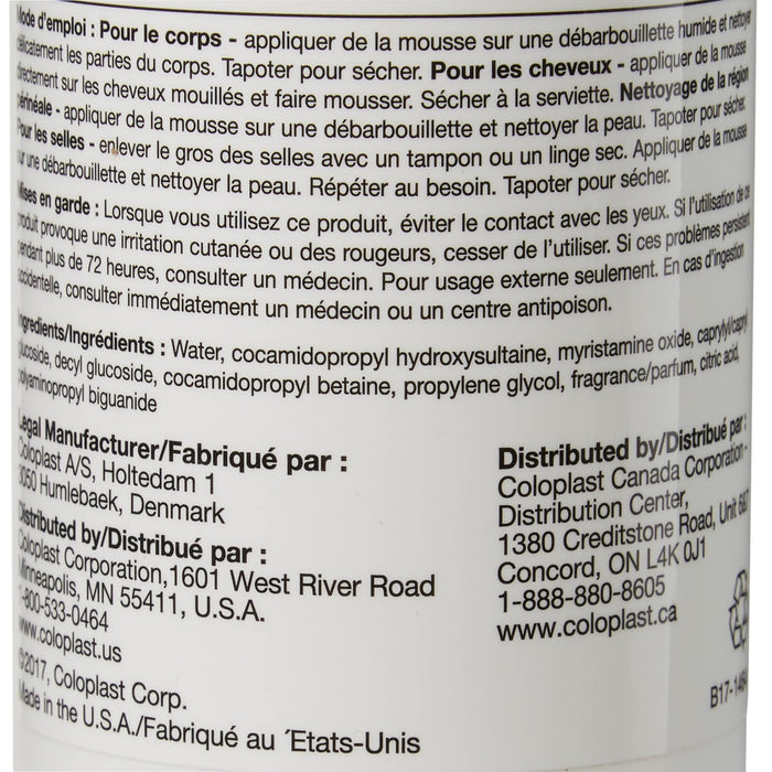 Coloplast Bedside-Care No-Rinse Foaming Body Wash, Shampoo & Incontinent Cleanser, 8 fl oz