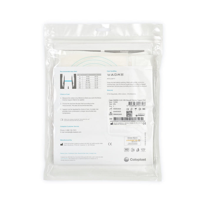 Coloplast Brava Ostomy Support Belt, 4XL