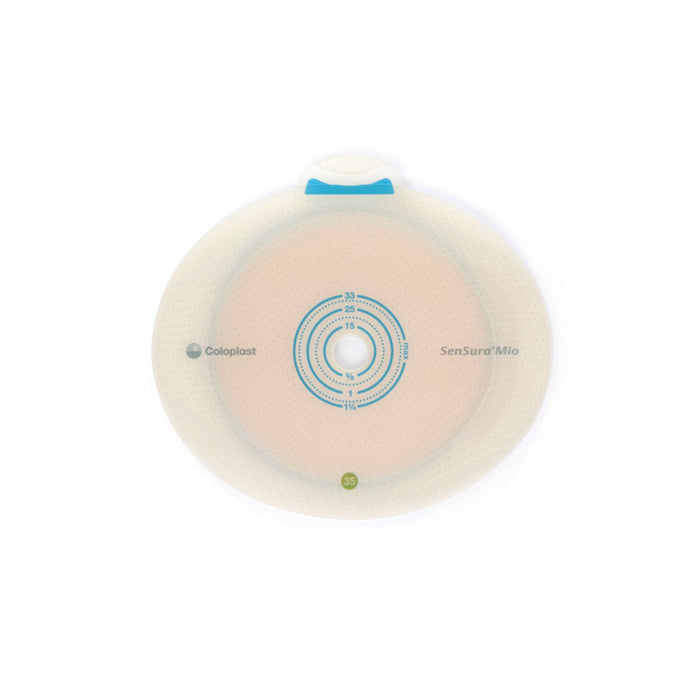 Coloplast SenSura Mio Flex Two-Piece Skin Barrier, Flat, Cut-to-Fit, 50 mm Flange, Red