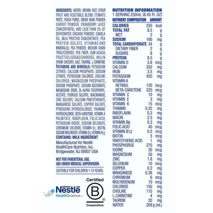 Compleat Pediatric Tube Feeding Formula, Unflavored, 8.45 oz - 10043900142408-Single - LL Medico