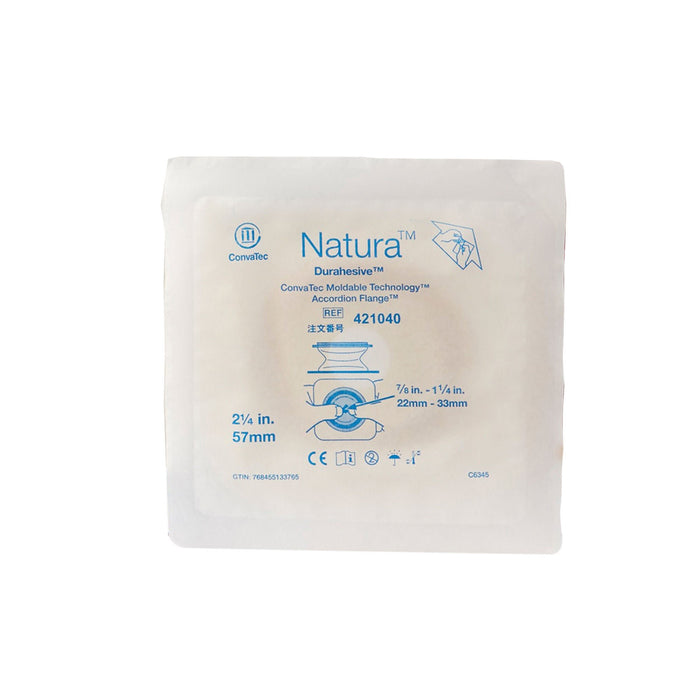 ConvaTec Natura Two-Piece Skin Barrier, Accordion Flange, Moldable, 57 mm Flange