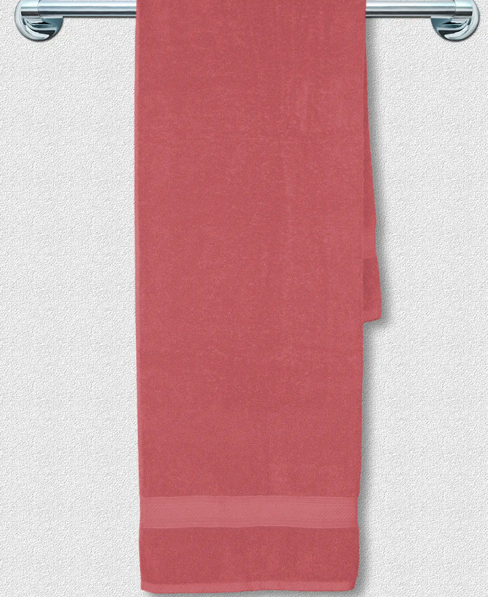 Cotton Terry Ultrasoft and Durable Solid Bath Towel - Garnet Rose