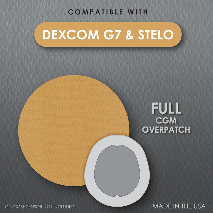 CoverGuard Overpatches for Dexcom G7, Tan, 25 Count - 101-201T-Pack - LL Medico