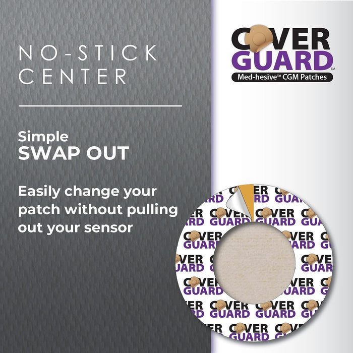 CoverGuard Overpatches for Dexcom G7, Tan, 25 Count - 101-201T-Pack - LL Medico