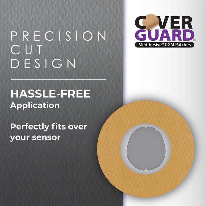 CoverGuard Sensor Overpatch for Dexcom G7, Tan, 25 Count - 101-200T-Pack - LL Medico