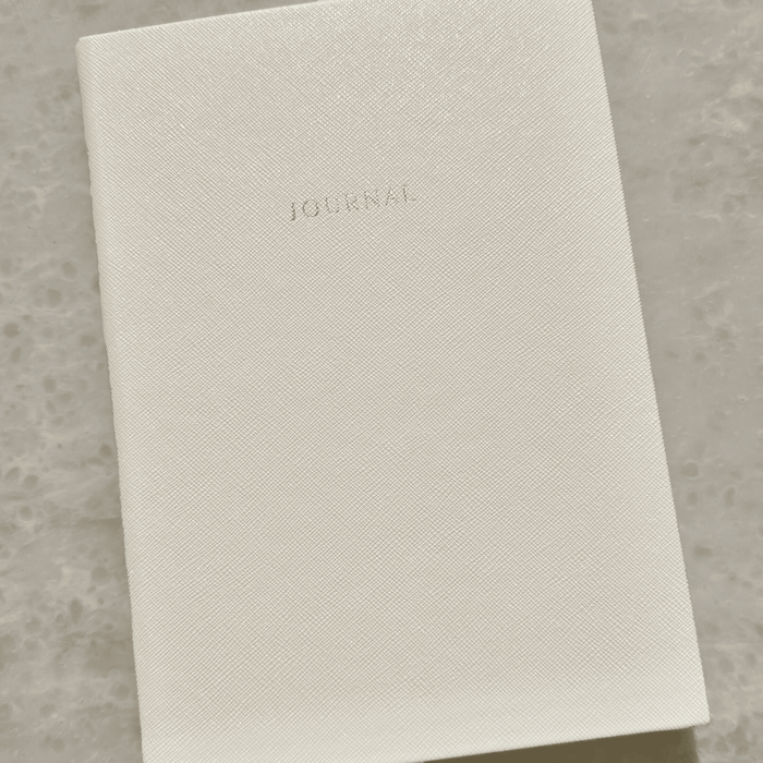 Cream & Gold A5 Lined Journal Notebook Accessories