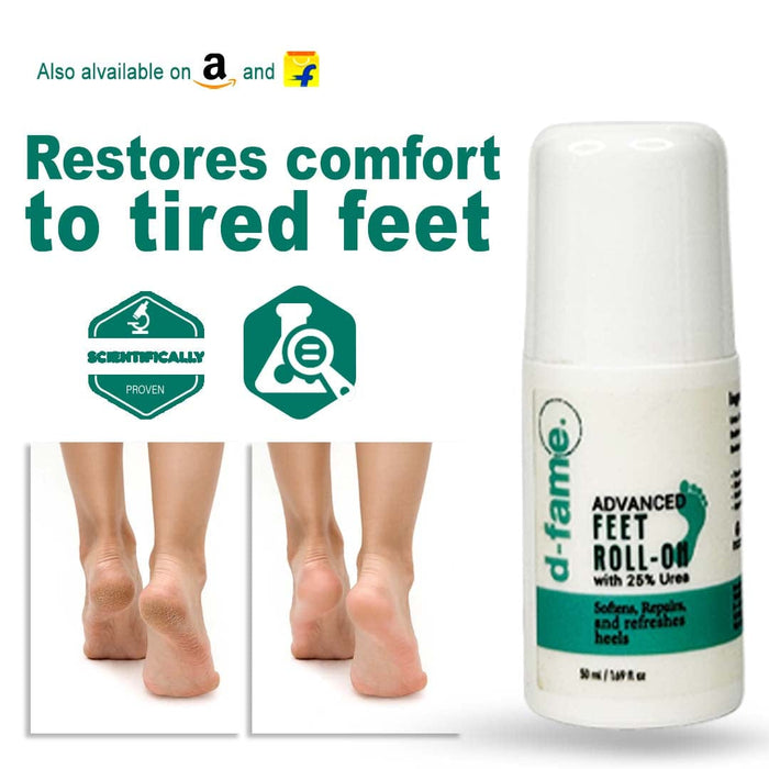 D-Fame Advanced Feet Roll-On – 25% Urea Heel Repair Formula