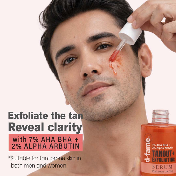D-Fame TANOUT+ Exfoliating Serum – Anti-Pigmentation & Tan Removal Formula