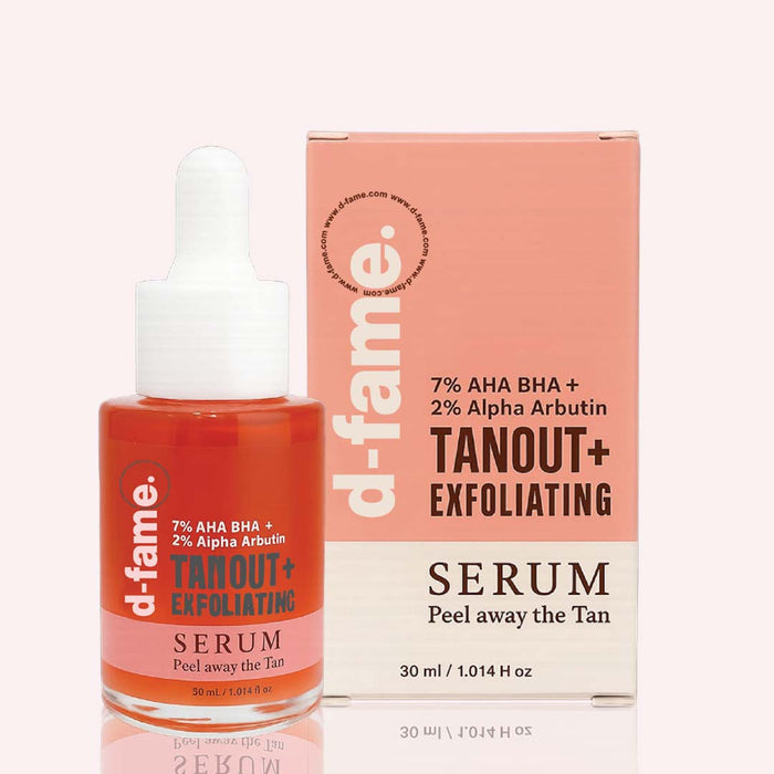 D-Fame TANOUT+ Exfoliating Serum – Anti-Pigmentation & Tan Removal Formula