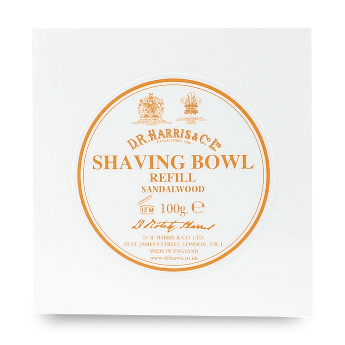 D R Harris Sandalwood Shaving Bowl Refill 100g