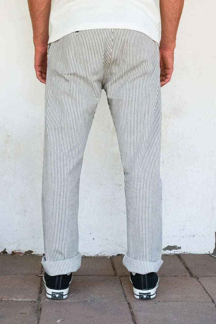Deck Pant | Navy Stripe | Freenote Cloth