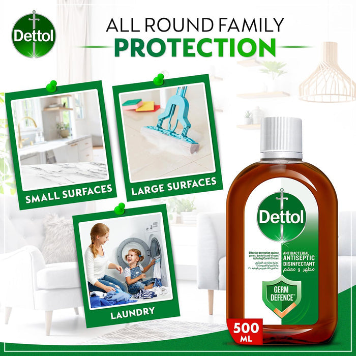 Dettol Antiseptic Disinfectant Liquid - 500ml, Antiseptics & Cleaning Supplies