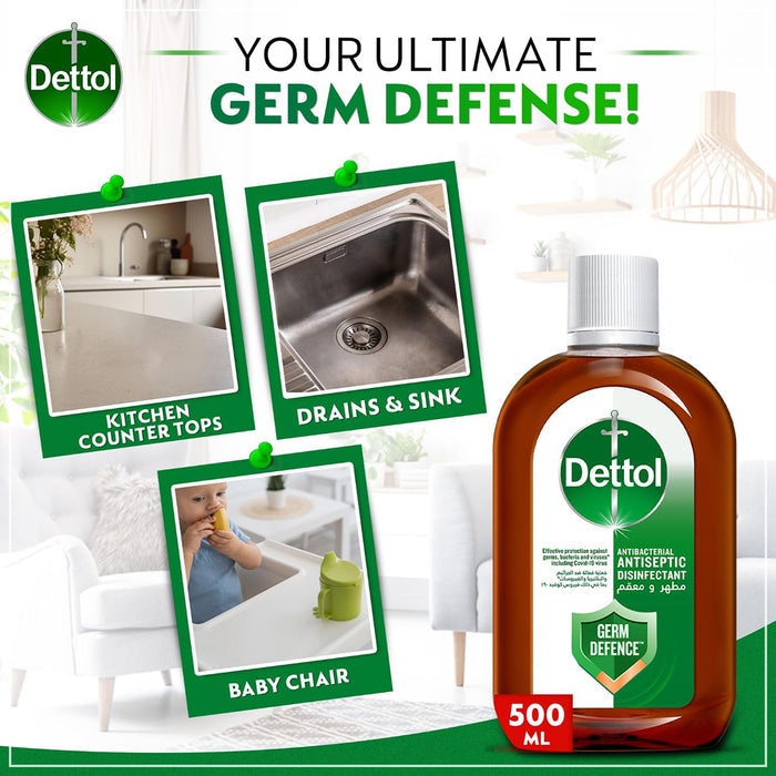 Dettol Antiseptic Disinfectant Liquid - 500ml, Antiseptics & Cleaning Supplies