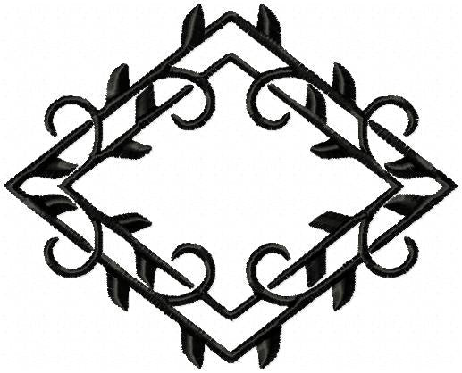 Diamond Monogram frame design