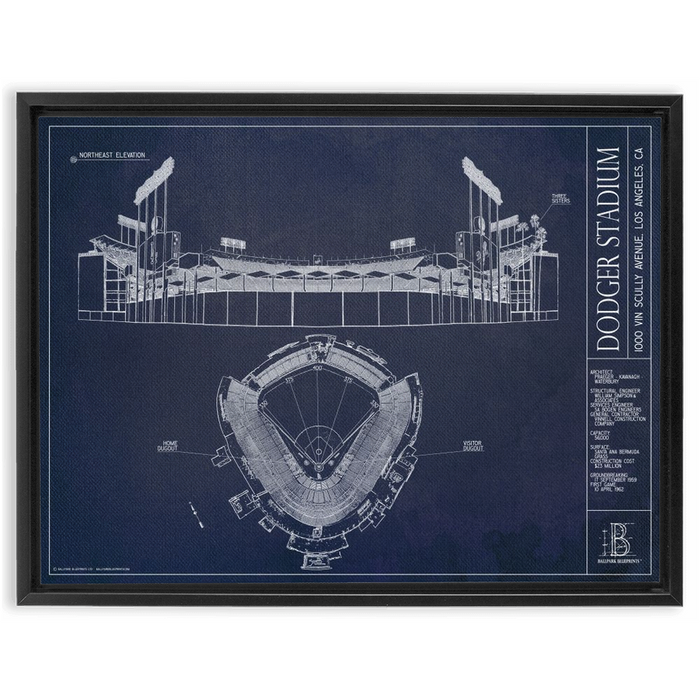 Framed Canvas - Large - Black