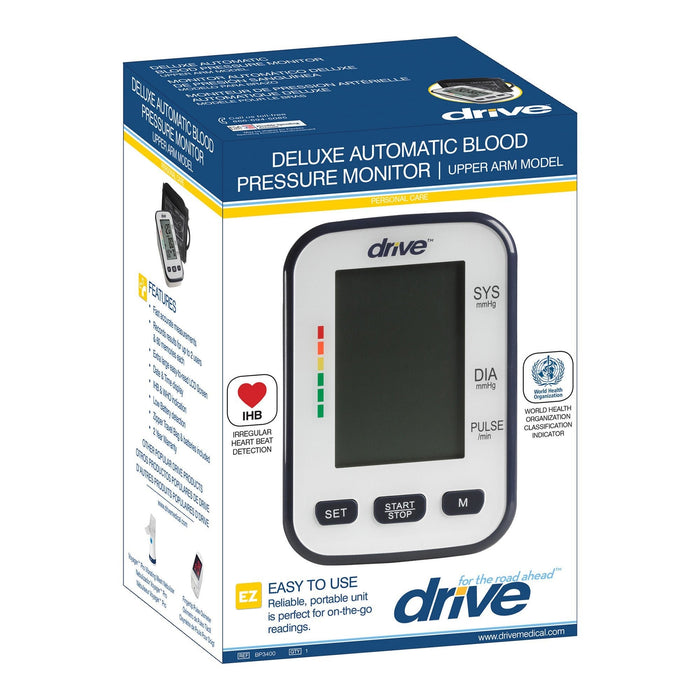 Drive Deluxe Automatic Blood Pressure Monitor, Upper Arm, Medium Cuff - BP3400-Single - LL Medico