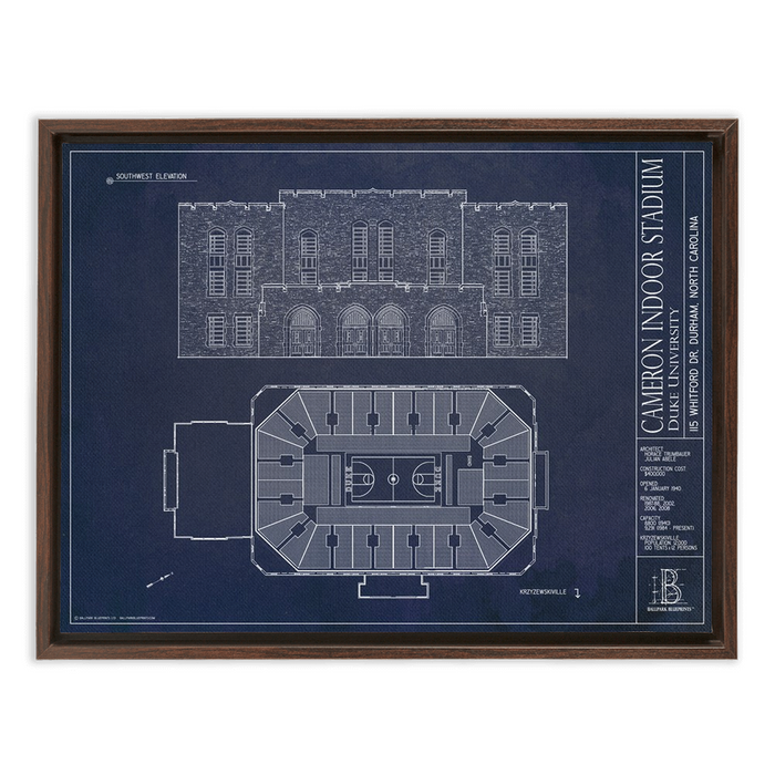 Framed Canvas - Small - Walnut