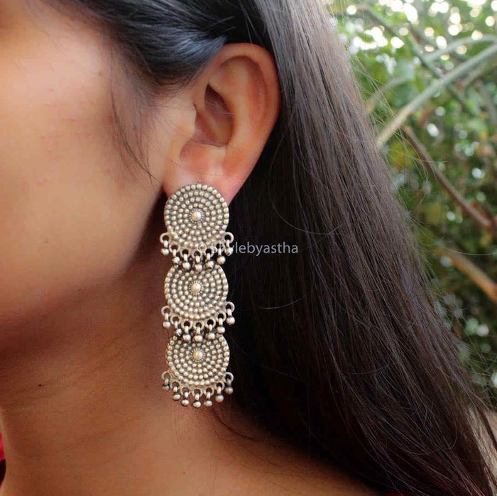 Dulari Concentric Daana Detailed Layered Earrings