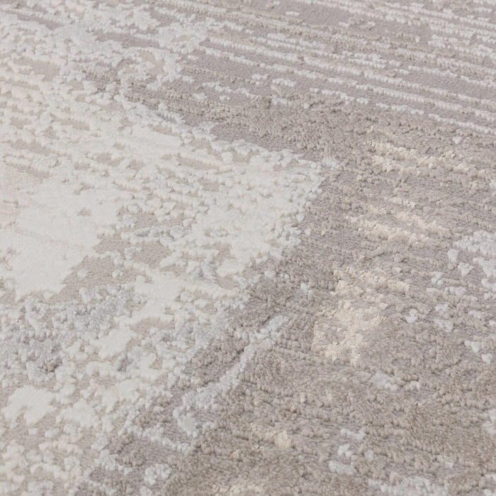 Envie Neutral Abstract Patterned Rug