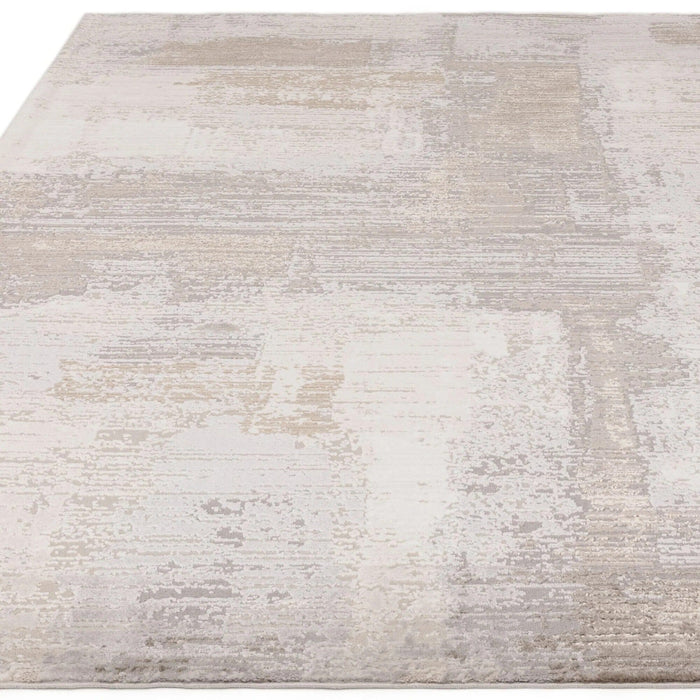Envie Neutral Abstract Patterned Rug
