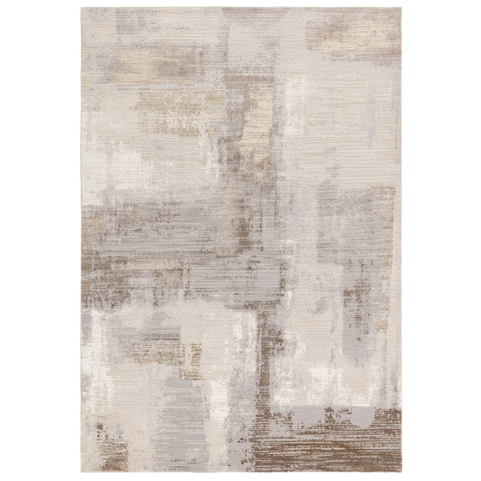 Envie Neutral Abstract Patterned Rug