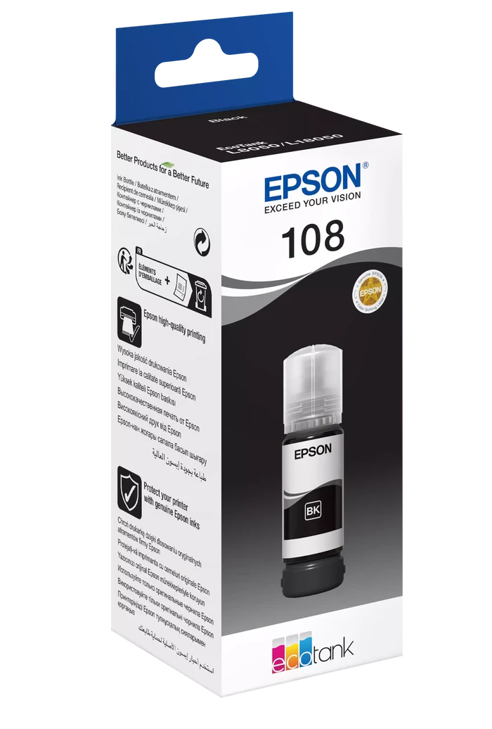 Epson 108 EcoTank Black Original Ink - T09C14A