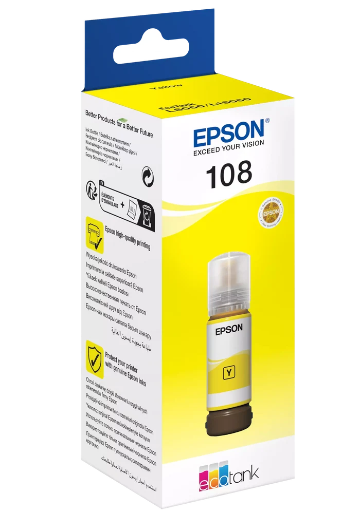 Epson 108 EcoTank Yellow Original Ink - T09C44A