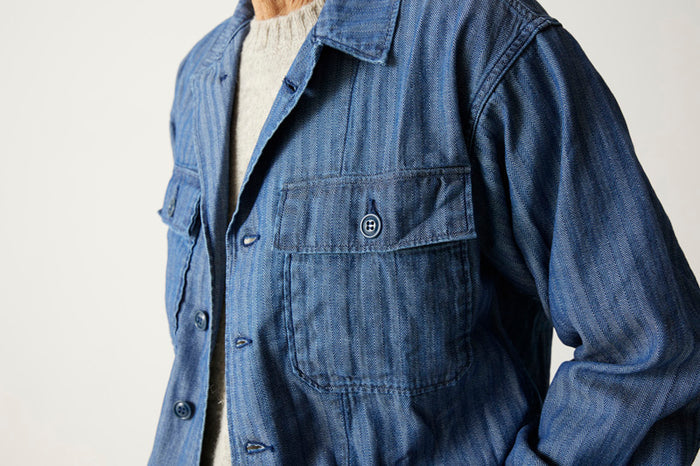 FAR EAST MANUFACTURING "Utility Shirt Herringbone" FEM
