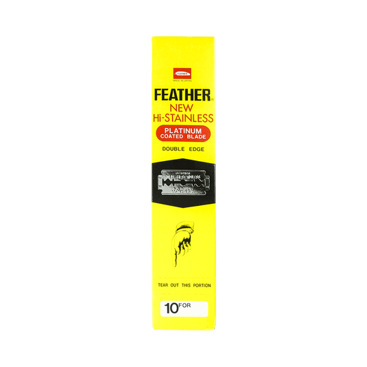 Feather Hi-Stainless Platinum Double Edge Razor Blades (200 Blades)