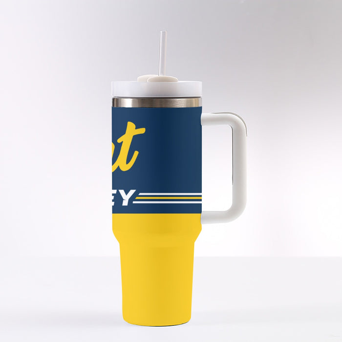 Flint Hockey 40 oz Tumbler With Handle