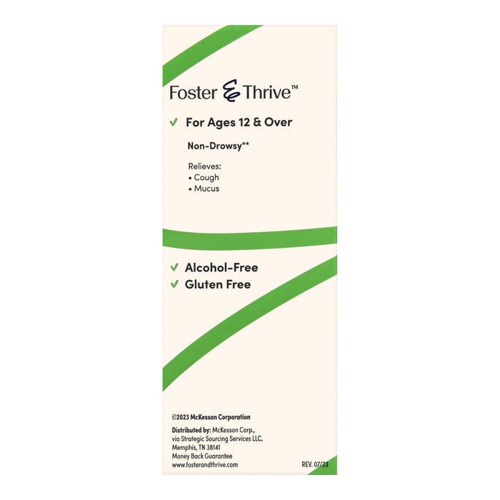 Foster & Thrive Adult Tussin DM MAX - Maximum Strength - 4 oz - 70677103601 - LL Medico