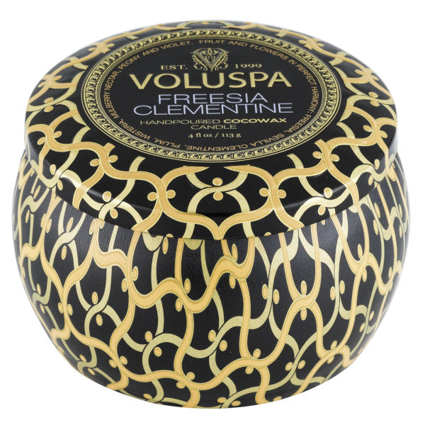 Freesia Clementine Mini Tin Candle 4 oz