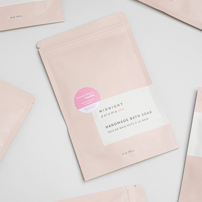 French Rose + Vanilla Bath Soak Epsom Salts