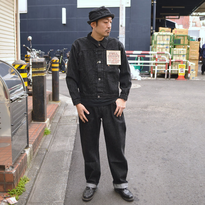 FULL COUNT "S2107BKSS" WWII Model 11.5oz Black Denim Jacket