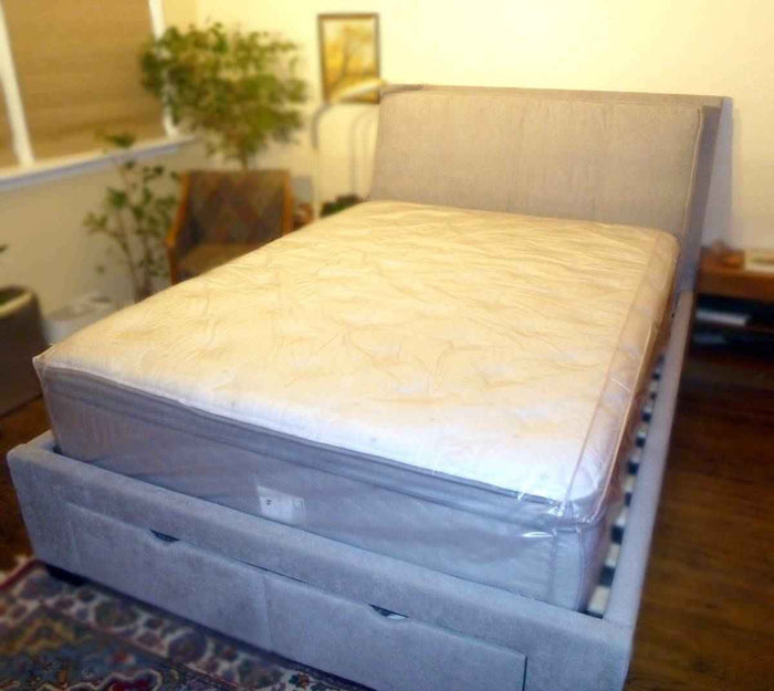 Gary Heavy Duty Plastic Mattress Cover Protector, California King - GMC-CAL-KING-ELASTIC-MILKY7-8 - LL Medico