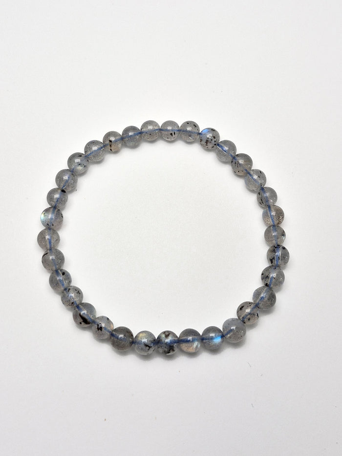 Gemstone Bead Bracelet - Labradorite 6 mm