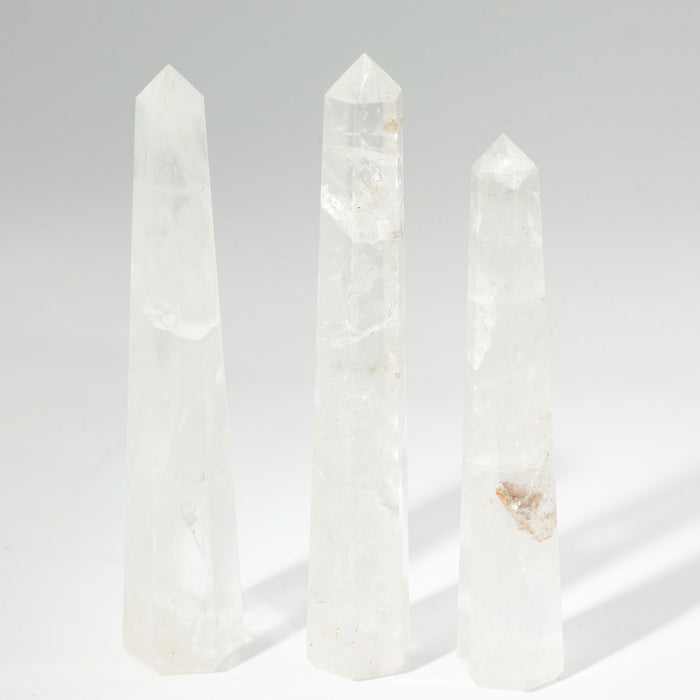 Gemstone Six Face Obelisk Poins approx 17cm - Rock Crystal 🇬🇧