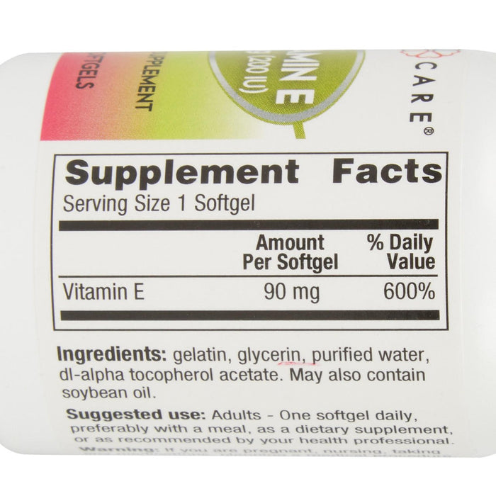 Geri - Care Vitamin E Supplement, 200 IU - 751-01-GCP - LL Medico
