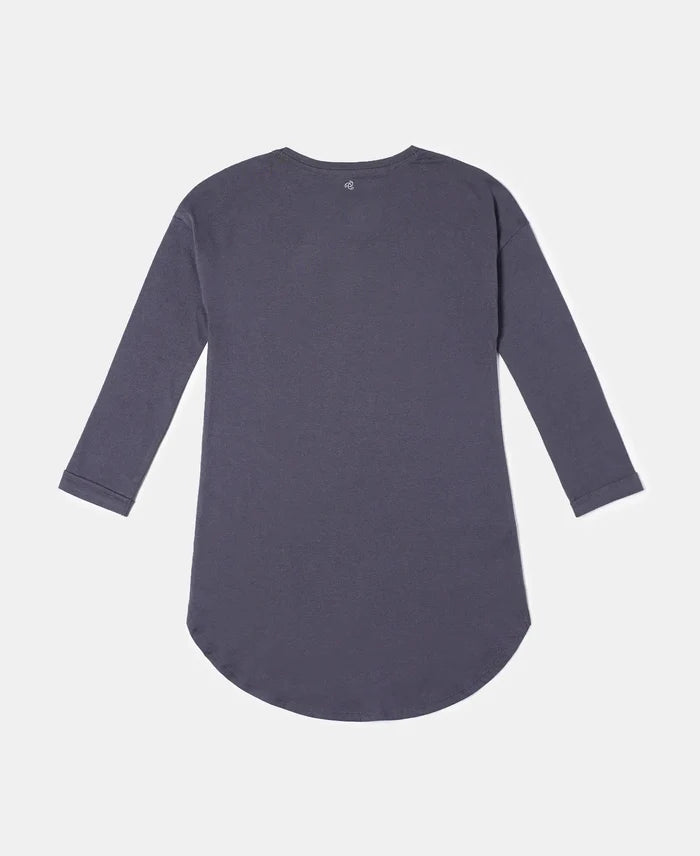 Super Combed Cotton Graphic Printed Long Length T-Shirt - Periscope-2