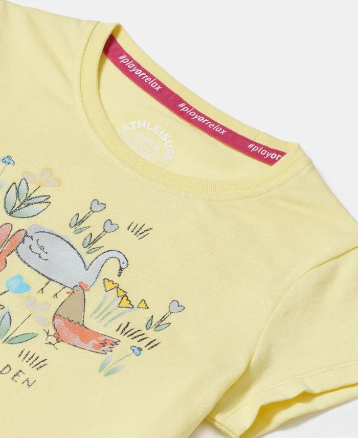 Super Combed Cotton Graphic Printed T-Shirt - Popcorn-3